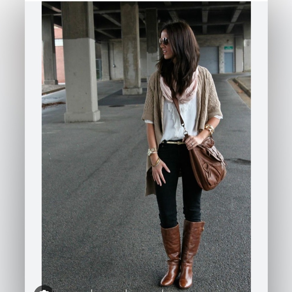 Naturalizer $200 Women's June Leather Knee High Riding Boot Brown Size 6 New - Picture 12 of 15